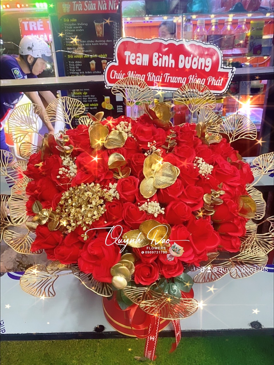Hoa hai trương mừng bạn thân 
