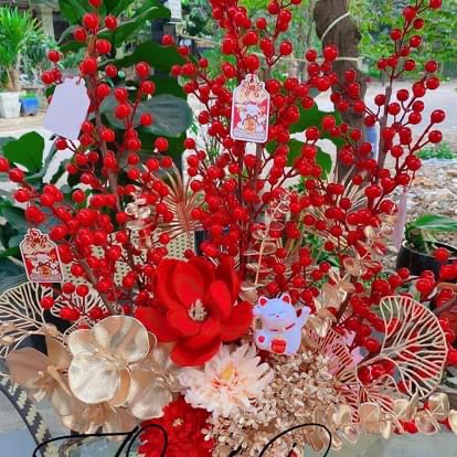 Mèo thần tài mừng tân gia