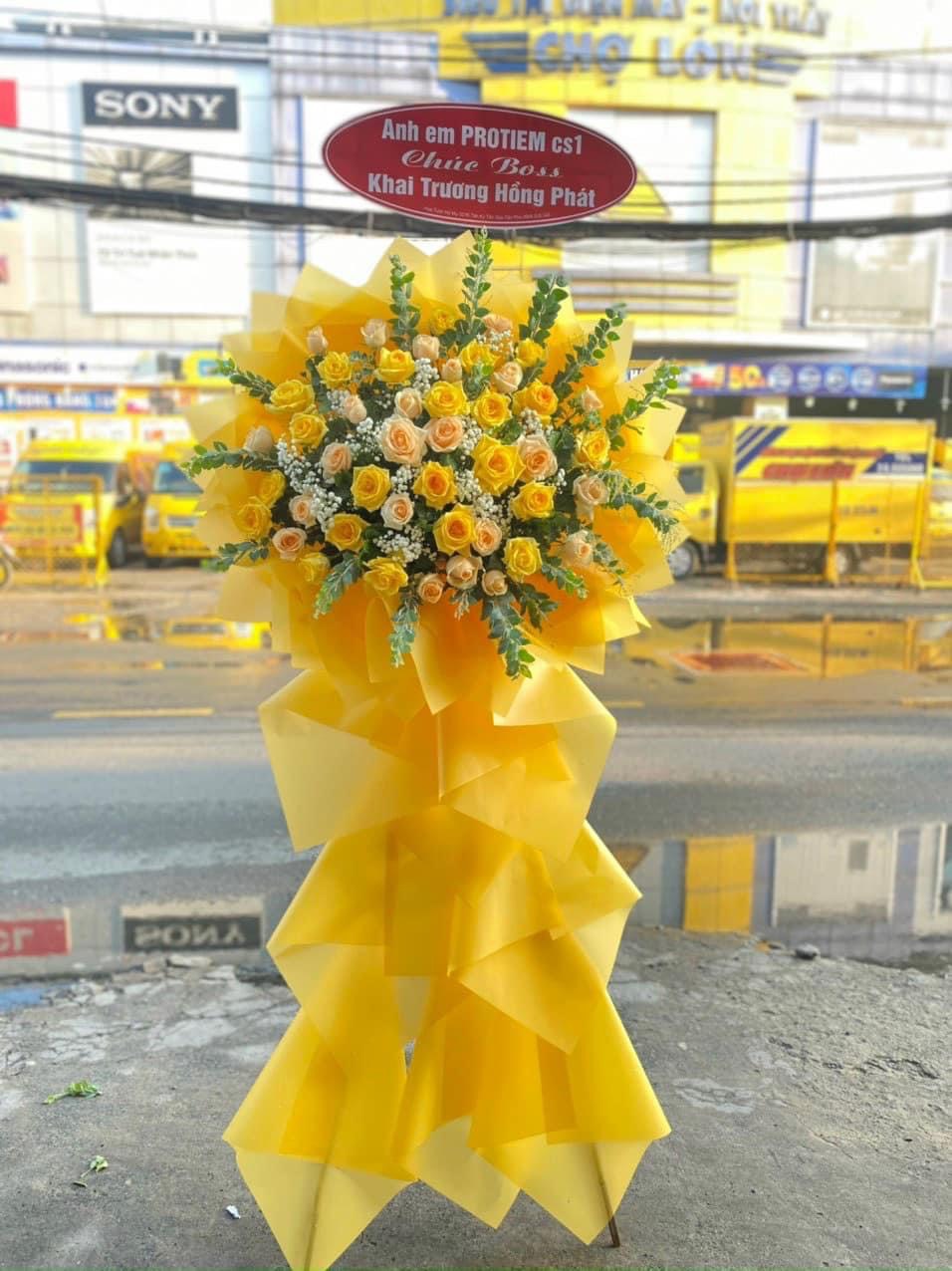 Hoa khai trương văn phòng 