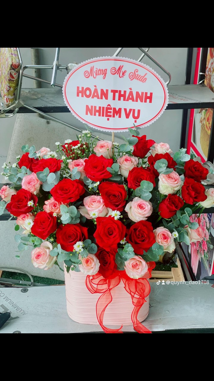 Giỏ hoa khai trương tặng công ty