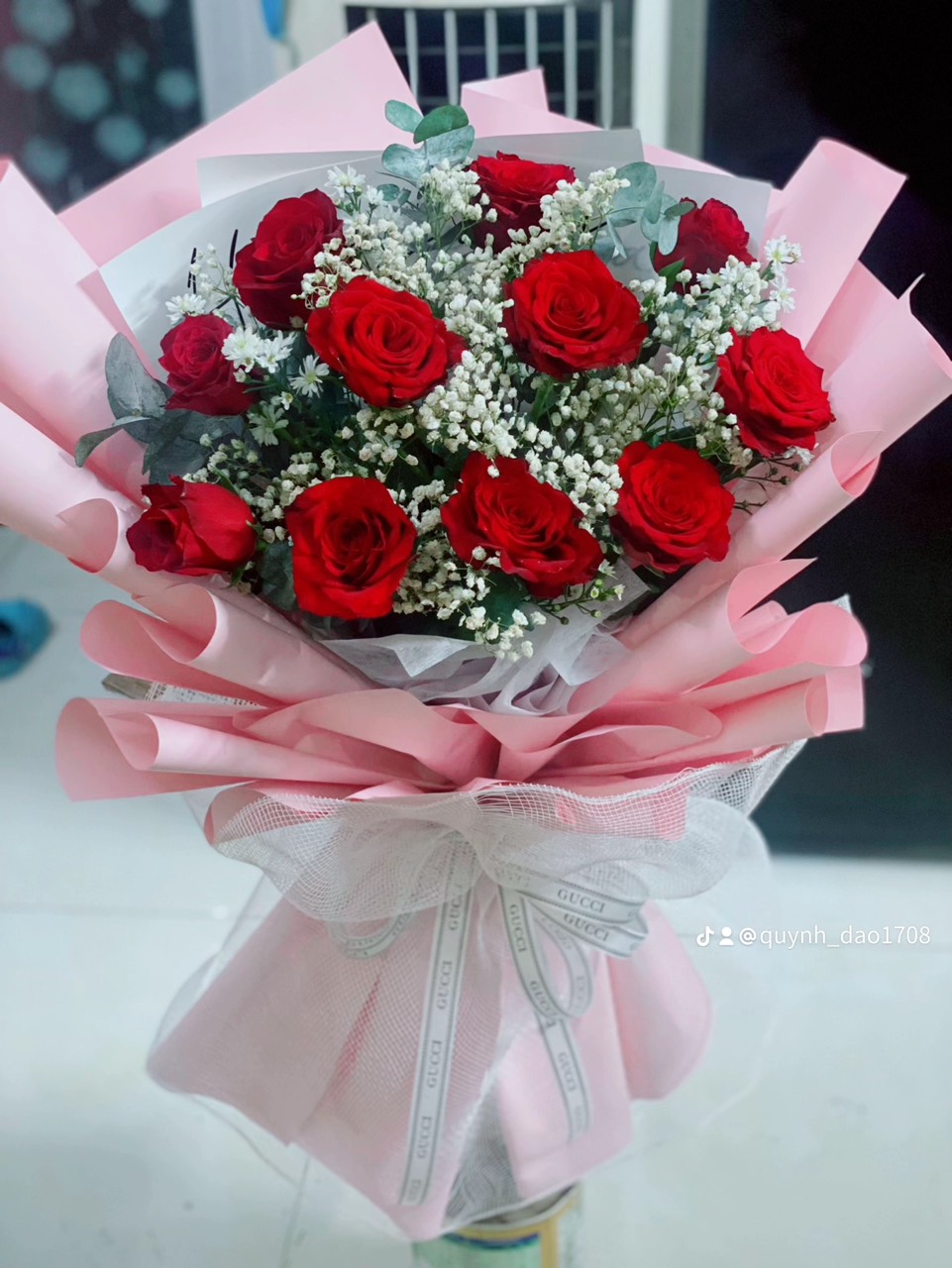 Bó hoa Hồng phối bi giá rẻ tại Thủ Đức 