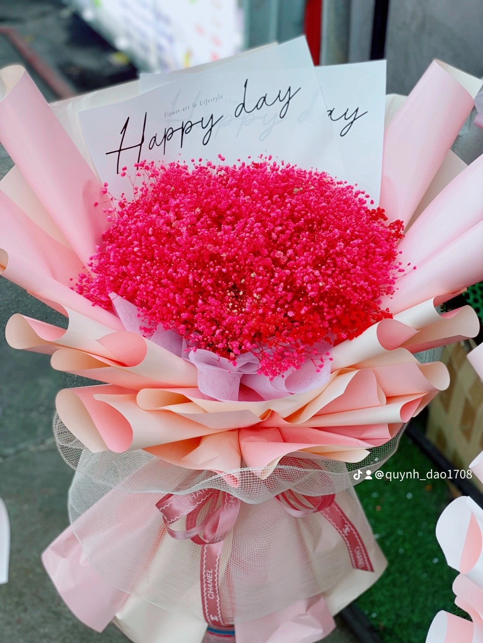 Hoa bi khô mừng sinh nhật  vợ