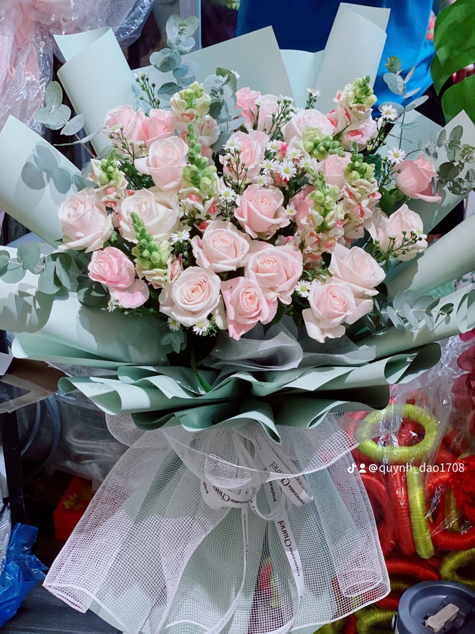 Bó hoa Hồng tươi tặng sinh nhật chị