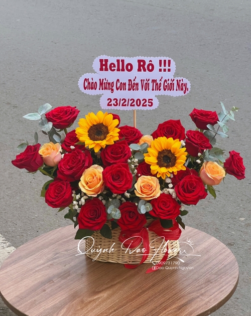 Bó hoa tặng chào mừng 