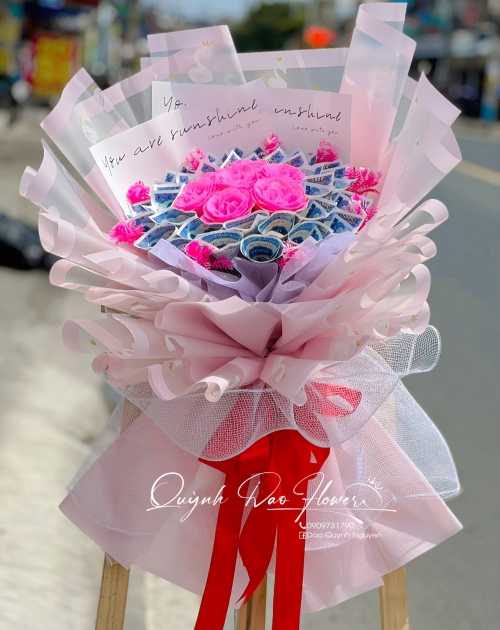 Bó hoa tiền 5k to đẹp