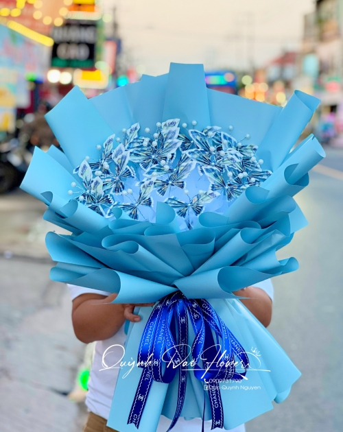 Bó hoa bướm tiền 5k