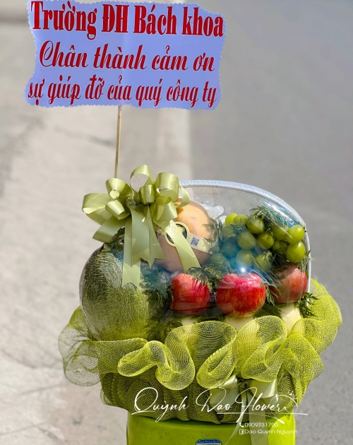 Giỏ trái cây cảm ơn 