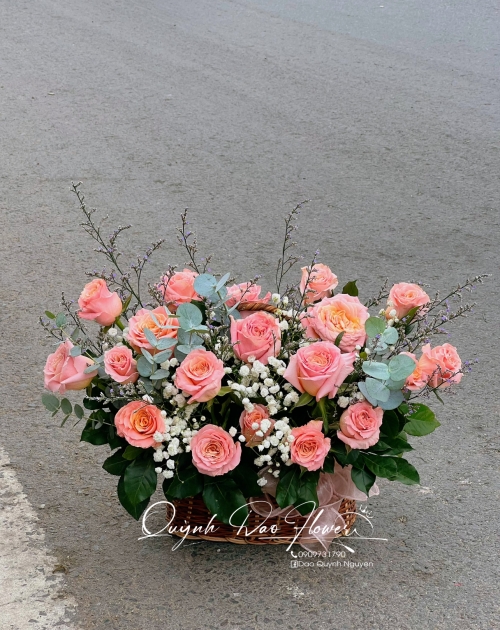 Giỏ hoa Hồng simer