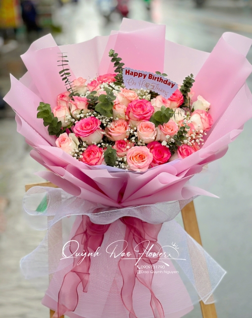 Bó hoa song hỷ 35 bông