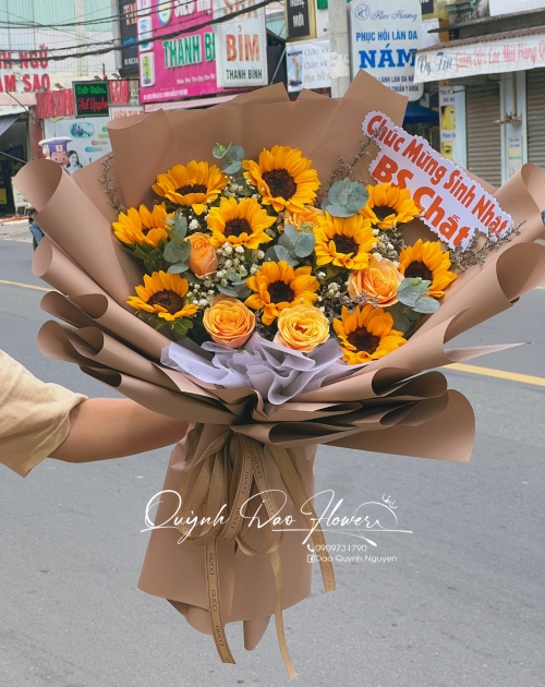 Bó hoa hướng dương tặng sinh nhật 