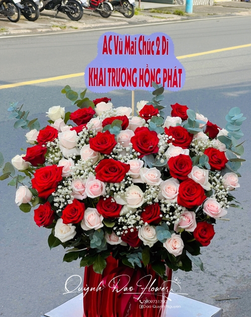 Giỏ hoa to đẹp tặng sếp 