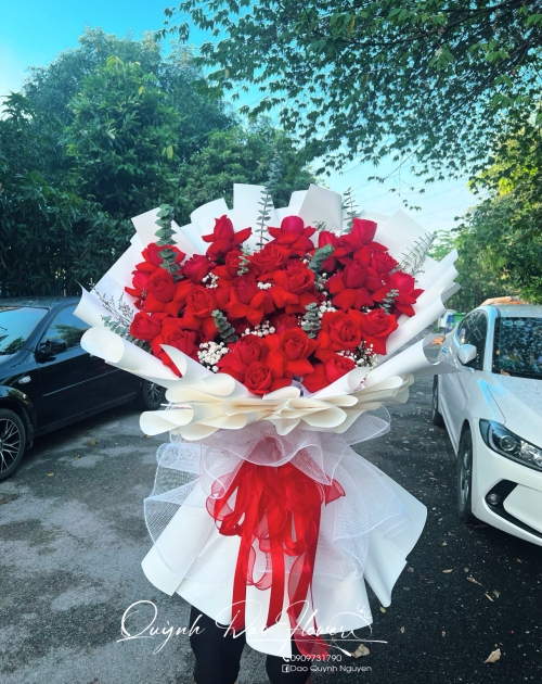 Bó hoa hồng to đẹp  tại dĩ an