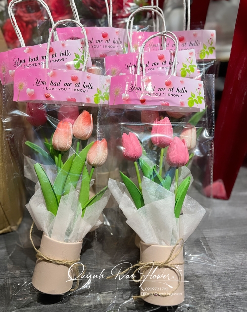 Hộp hoa tulip
