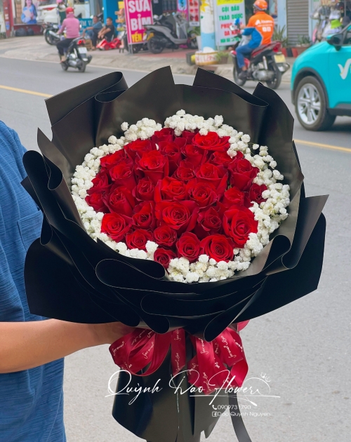 Bó hoa tròn mix baby