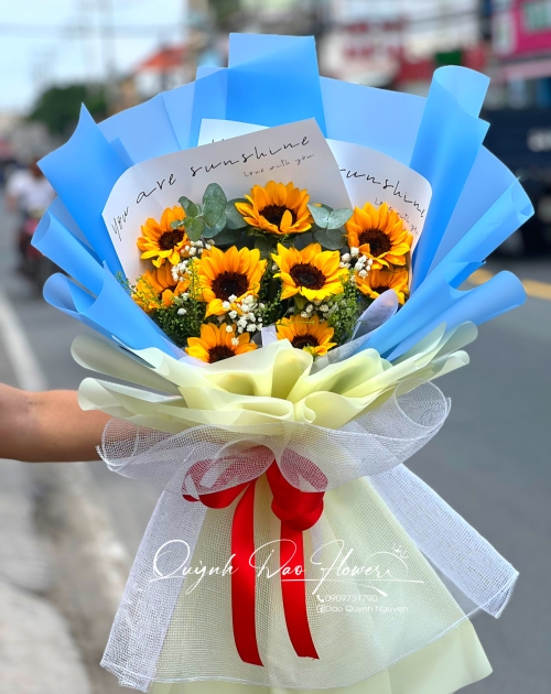 Bó hoa hướng dương tặng sự kiện, đại biểu 