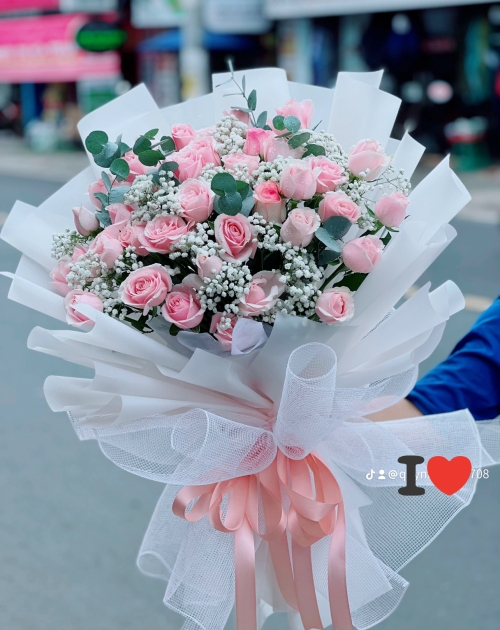 Bó hoa Hồng kem to đẹp giá rẻ nhất Bình Dương 