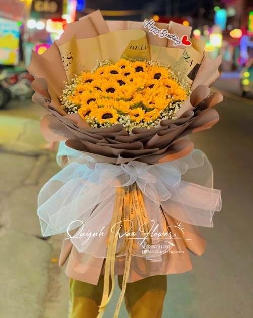 Bó hoa hướng dương siêu to