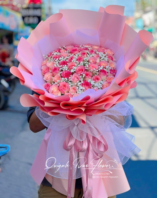 Bó hoa Hồng 50 bông tặng vợ