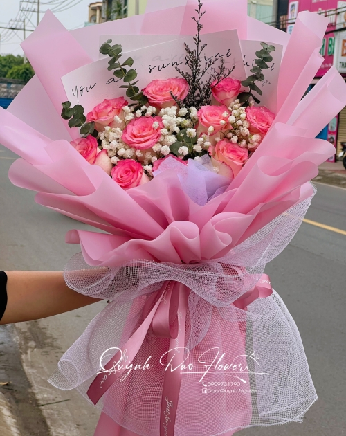 Bó hoa hồng tươi Dĩ An