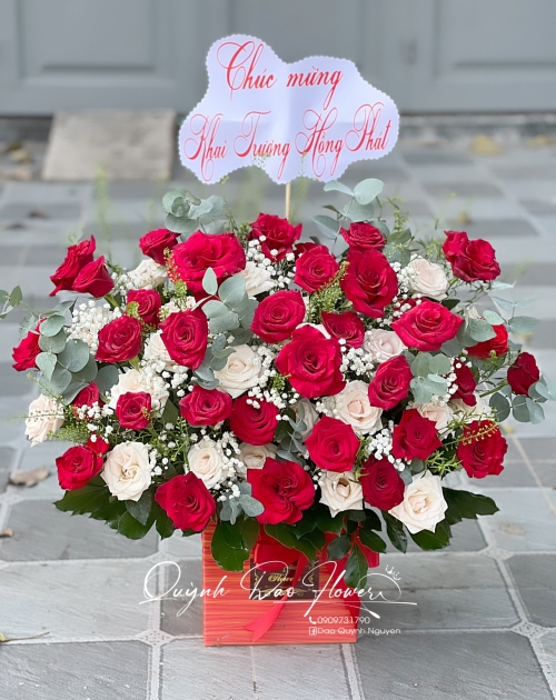 Giỏ hoa khai trương rẻ đẹp tại bình dương 