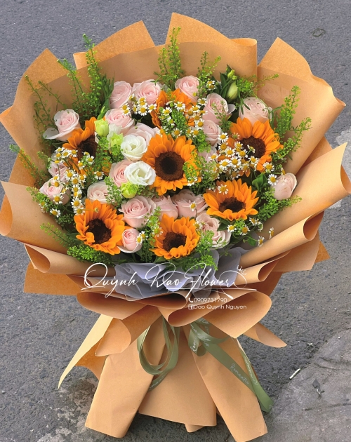 Hoa tốt nghiệp bó to