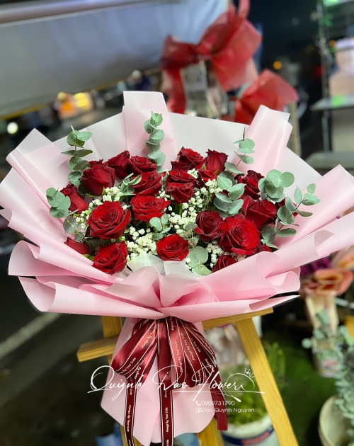 Bó hoa hồng ecudor đẹp 