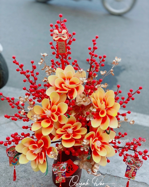 Bình đào đông trang trí Tết, tặng khai trương 