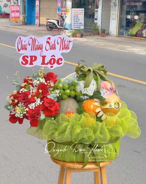 Giỏ trái cây xanh lá quận 1
