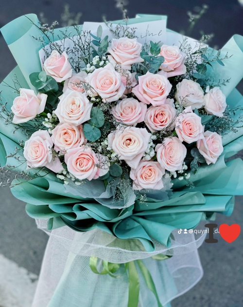 Bó hoa Hồng kem đẹp, shop hoa gần Bình Hòa,thuận an, thủ Đức, bình dương 