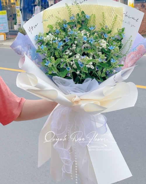 Bó hoa sao xanh, hoa lam tinh