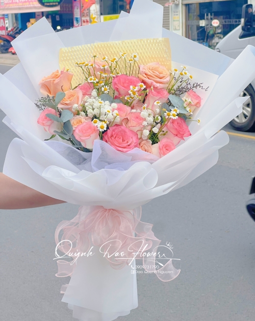 Bó hoa hồng mix  tại thủ Đức 