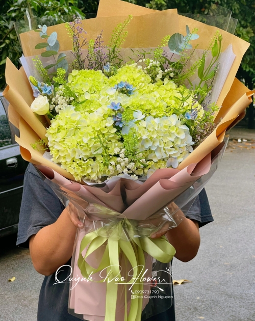 Bó hoa Cẩm Tú cầu to đẹp  tặng tốt nghiệp 