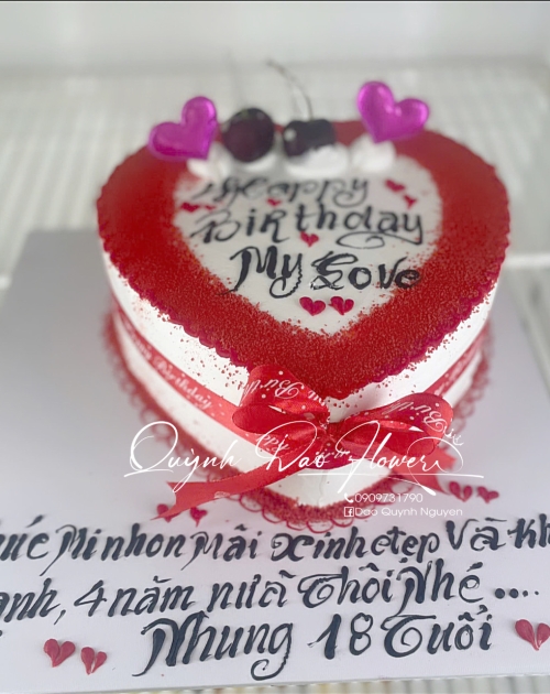 Bánh kem hình trái tim