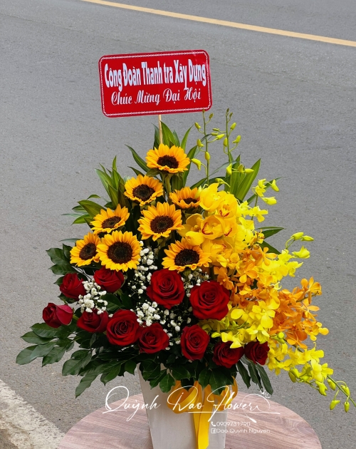 Giỏ chúc mừng đại hội 