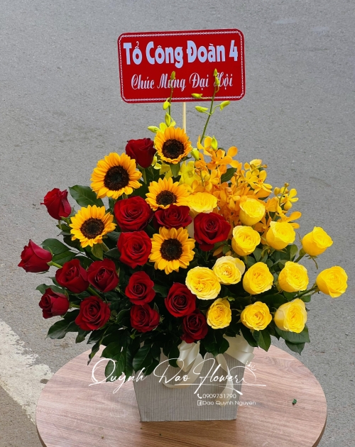 Giỏ hoa chúc mừng , đại hội, hội nghị 