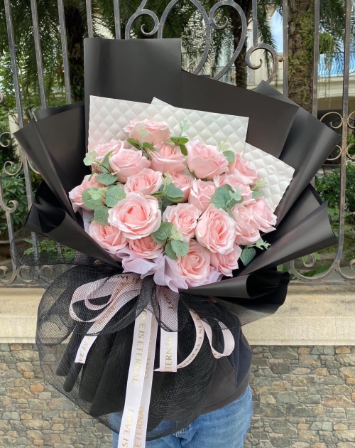 Bó hoa sáp tone paster 