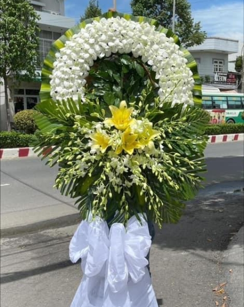 Kệ viếng lan trắng giá rẻ
