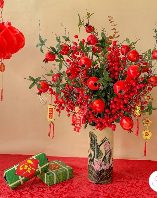 Hoa trưng bàn tết