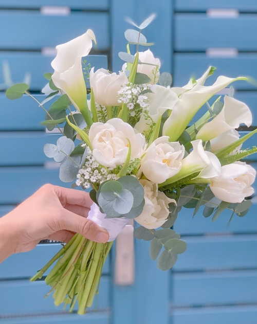 Hoa cưới  tulip mix hoa rum