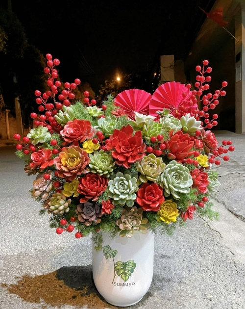 Hoa sen đá quận 1 cao 70cm