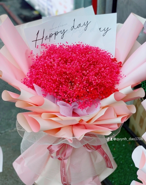 Hoa bi khô mừng sinh nhật  vợ