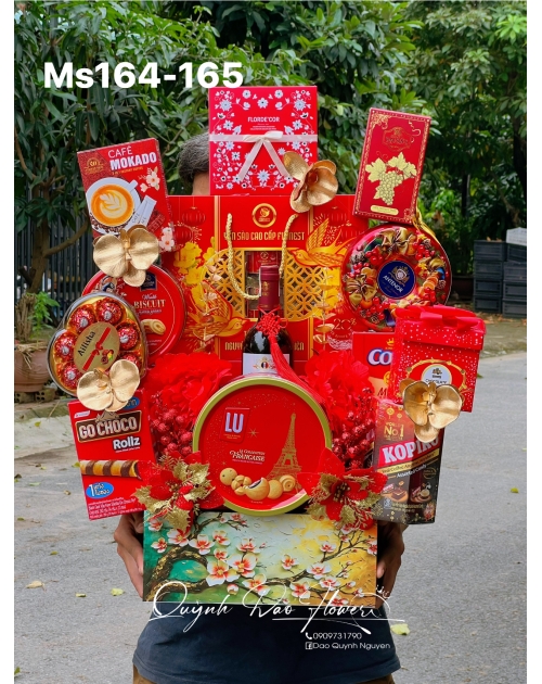 Giỏ quà Tết cao cấp, bánh ngon  tại Sài Gòn, bình dương 
