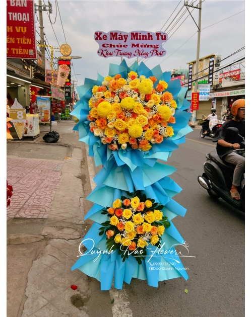 Kệ khai trương, chúc mừng gần Lái Thiêu, Thuận An, Bình Hoà