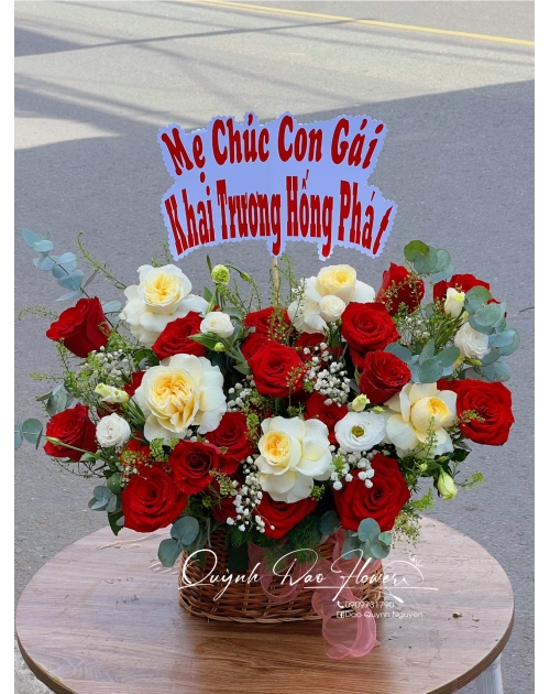 Giỏ hoa tặng con gái 