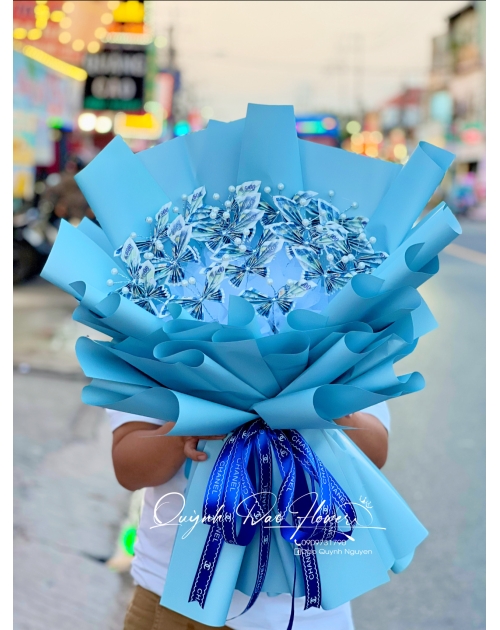 Bó hoa bướm tiền 5k