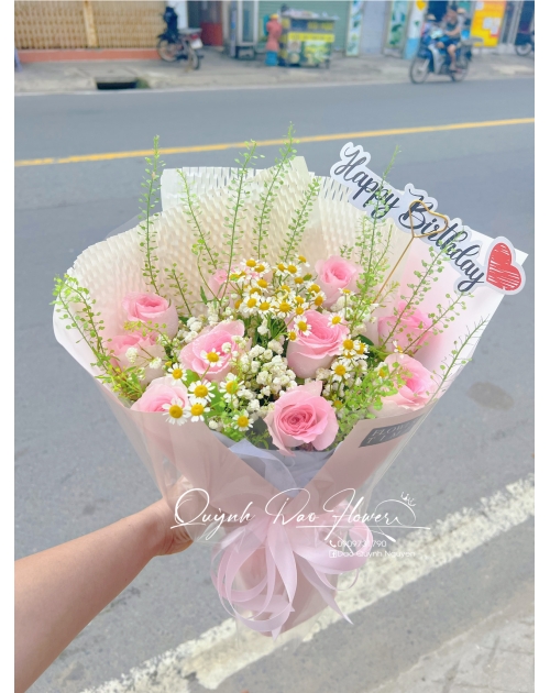 Bó hoa hồng 10 bông