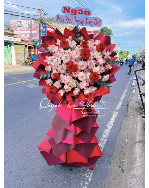 Hoa khai trương vườn lài hcm