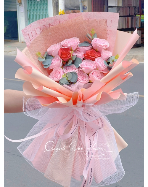 Bó hoa sáp mix cao cấp tại Bình dương 