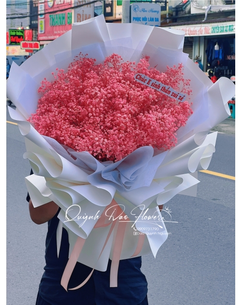 Bó hoa baby hồng thủ Đức 