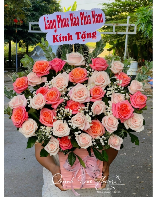 Giỏ hoa tặng hội đồng hương 